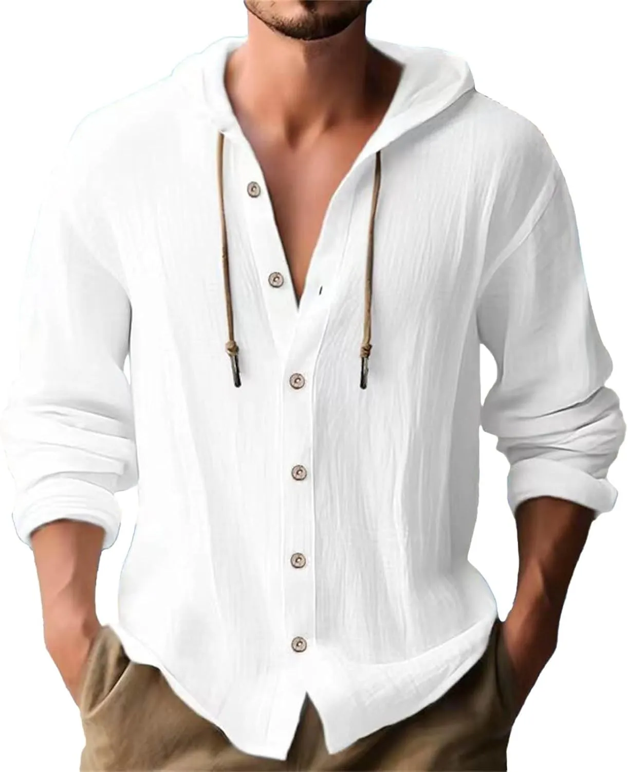 Men's Long Sleeve Button Up Shirts Collar Pocket Long Sleeve Shirt Top Long Sleeve Shirts for Men Casual Shirts for
