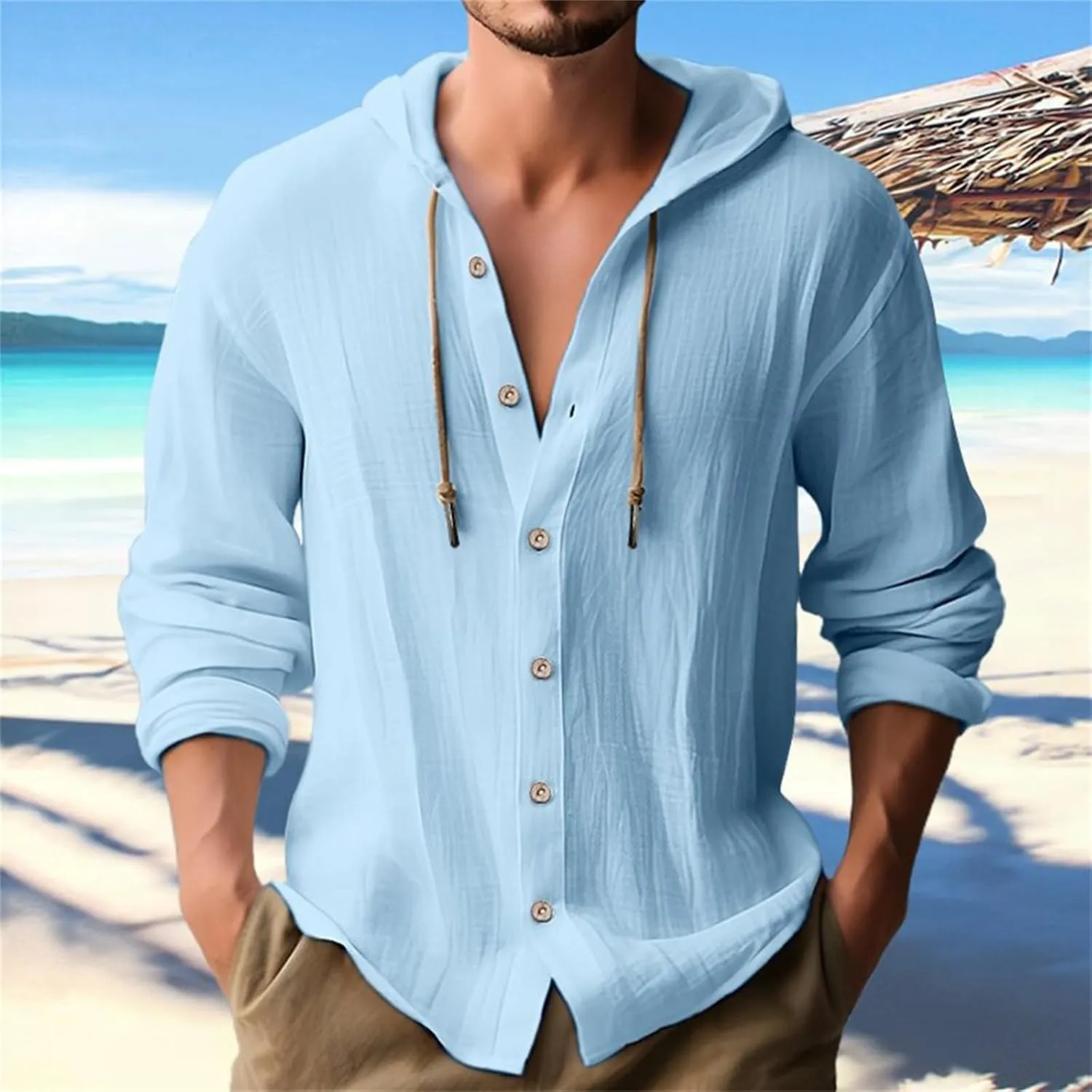Men's Long Sleeve Button Up Shirts Collar Pocket Long Sleeve Shirt Top Long Sleeve Shirts for Men Casual Shirts for