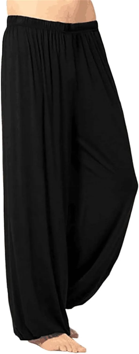Men's Lounge Yoga Jogger Pants Modal Pajama Bottom Soft Cotton Sleep Lounge Pants