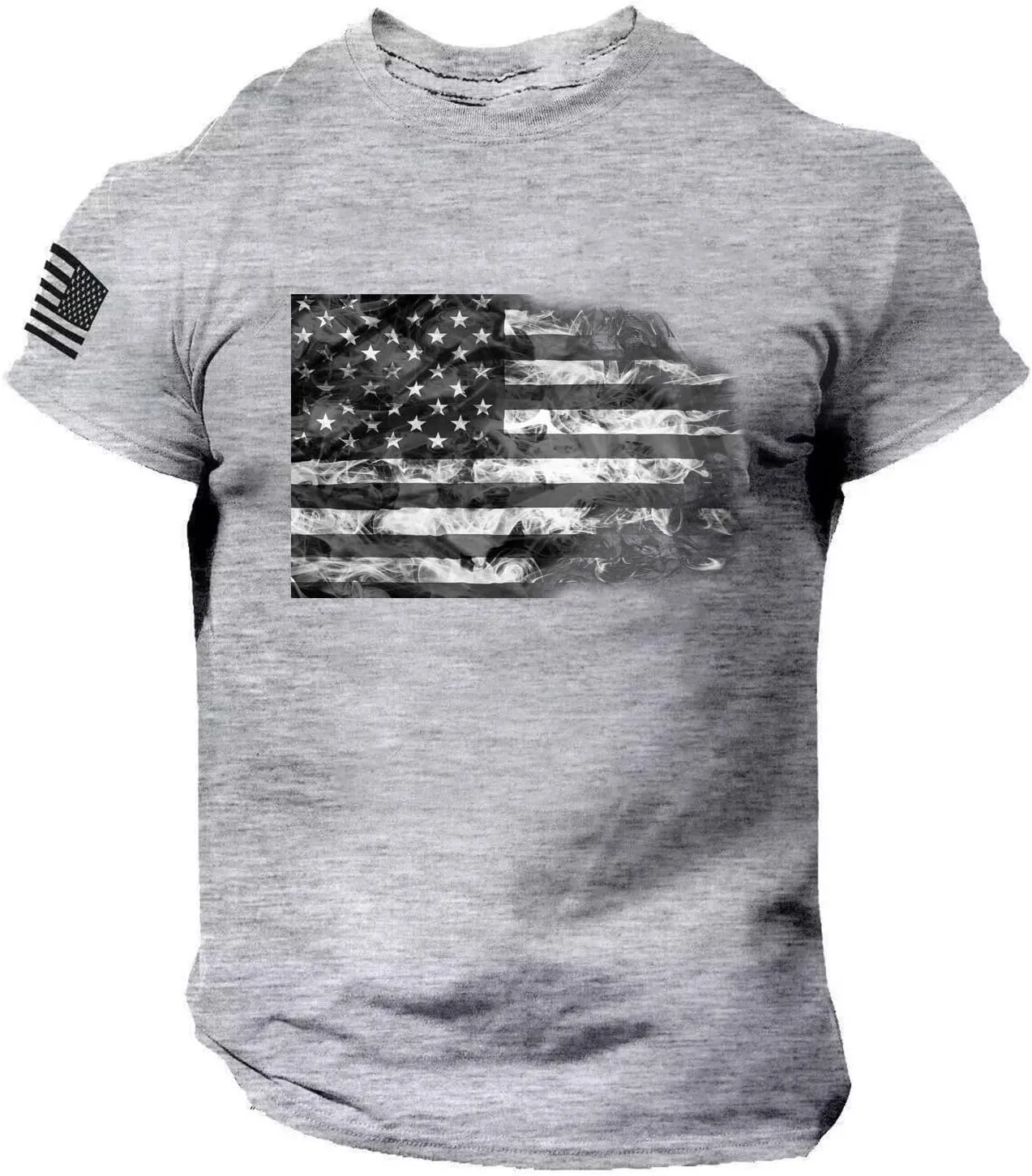 Men's Patriotic Shirts Short Sleeve Printed Summer Crewneck Patriotic Tops Casual T Shirt 4th of July 2024 Shirts