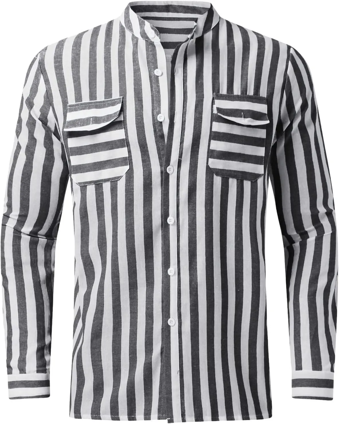 Mens Shirts Men's Casual Fashion Long Sleeve Dress Shirt Button Down Shirts Regular-Fit Slim-fit Work Shirt