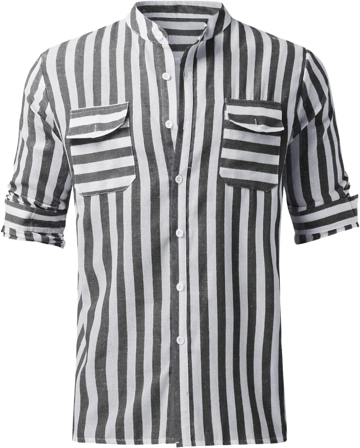 Mens Shirts Men's Casual Fashion Long Sleeve Dress Shirt Button Down Shirts Regular-Fit Slim-fit Work Shirt