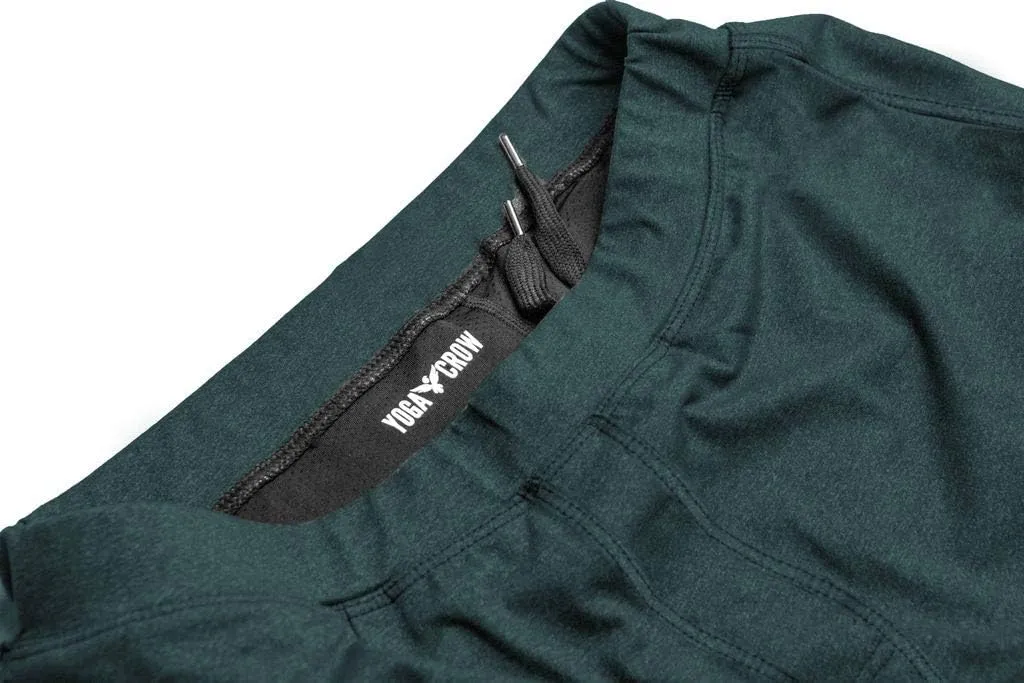 Men's Swerve Pocketless Yoga Training Shorts w/Non-Restrictive Inner Liner - 7" Inseam - Workout, Gym, Training, Run, Tennis
