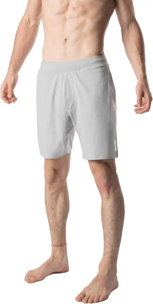 Men's Swerve Pocketless Yoga Training Shorts w/Non-Restrictive Inner Liner - 7" Inseam - Workout, Gym, Training, Run, Tennis