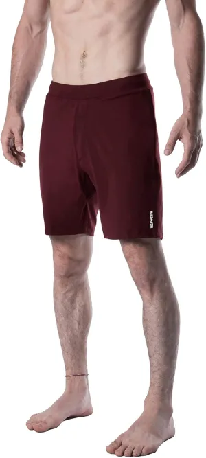Men's Swerve Pocketless Yoga Training Shorts w/Non-Restrictive Inner Liner - 7" Inseam - Workout, Gym, Training, Run, Tennis