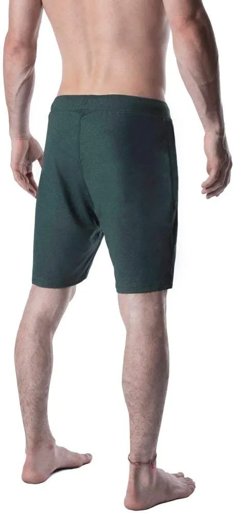 Men's Swerve Pocketless Yoga Training Shorts w/Non-Restrictive Inner Liner - 7" Inseam - Workout, Gym, Training, Run, Tennis