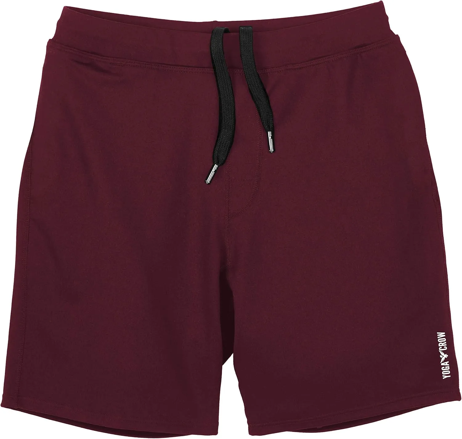 Men's Swerve Pocketless Yoga Training Shorts w/Non-Restrictive Inner Liner - 7" Inseam - Workout, Gym, Training, Run, Tennis