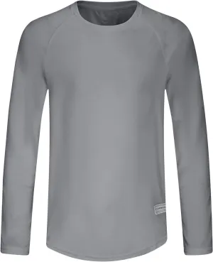Men's Workout Running Shirts Quick Dry Moisture Wicking T-Shirts Gym Athletic UV Sun Protection Long Sleeve Shirts
