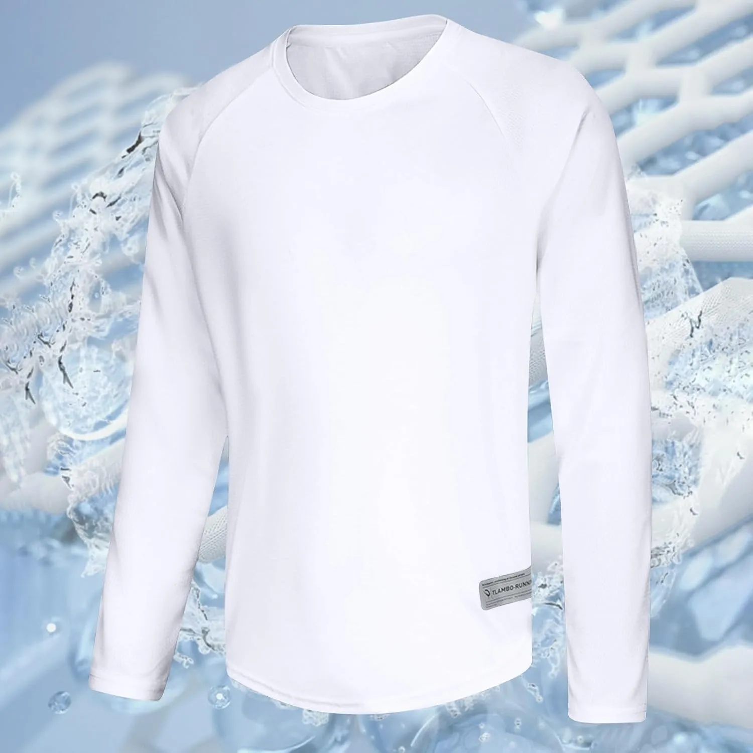 Men's Workout Running Shirts Quick Dry Moisture Wicking T-Shirts Gym Athletic UV Sun Protection Long Sleeve Shirts