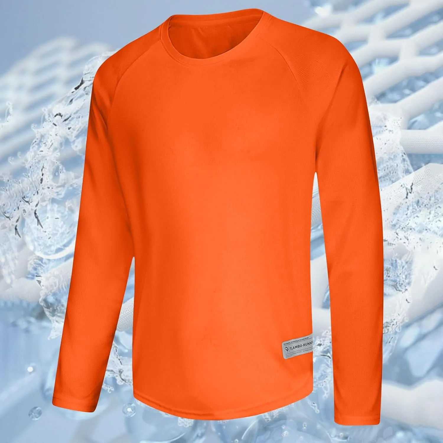 Men's Workout Running Shirts Quick Dry Moisture Wicking T-Shirts Gym Athletic UV Sun Protection Long Sleeve Shirts