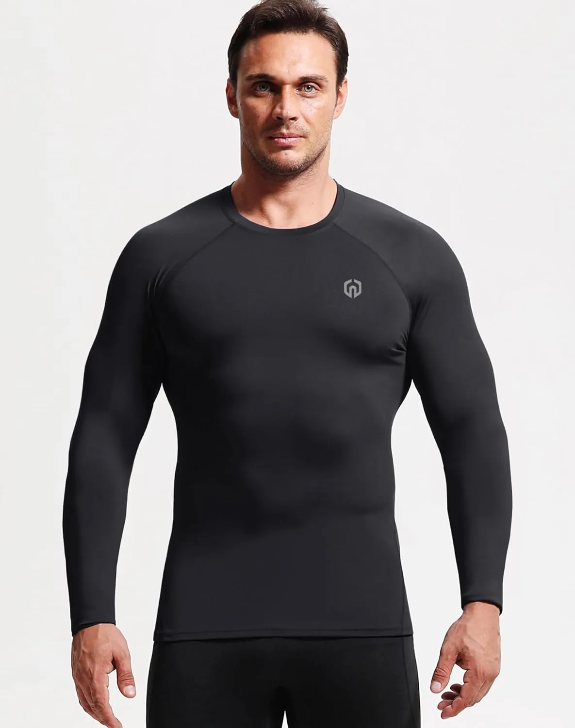 NELEUS Men's 3 Pack Athletic Compression Shirt Running Shirts