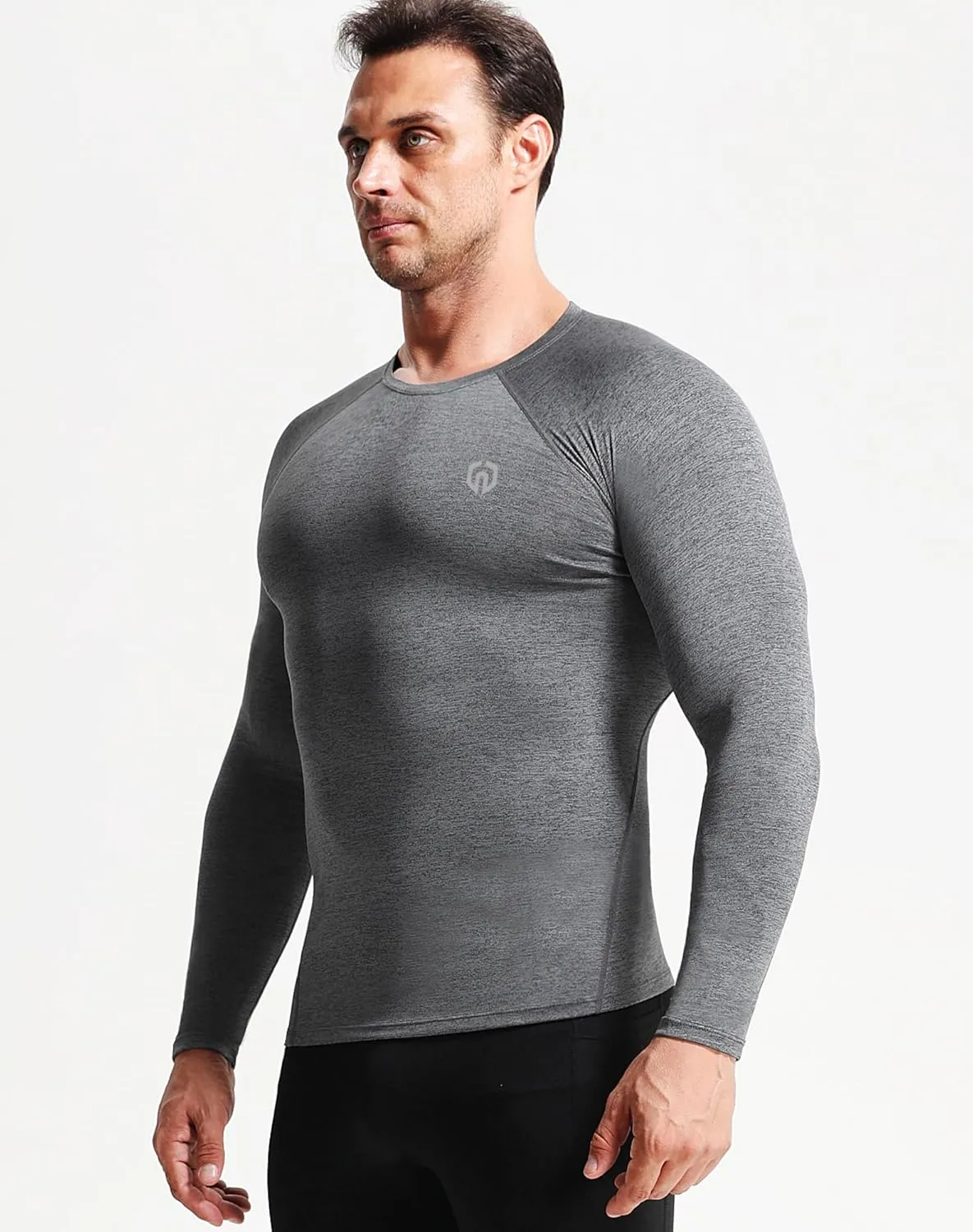 NELEUS Men's 3 Pack Athletic Compression Shirt Running Shirts