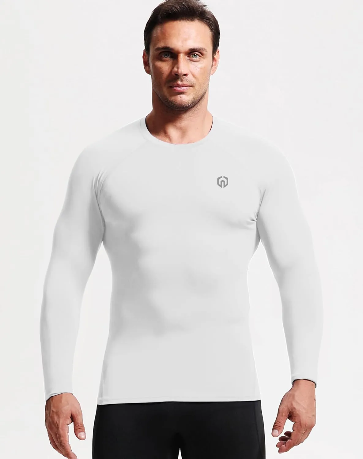 NELEUS Men's 3 Pack Athletic Compression Shirt Running Shirts
