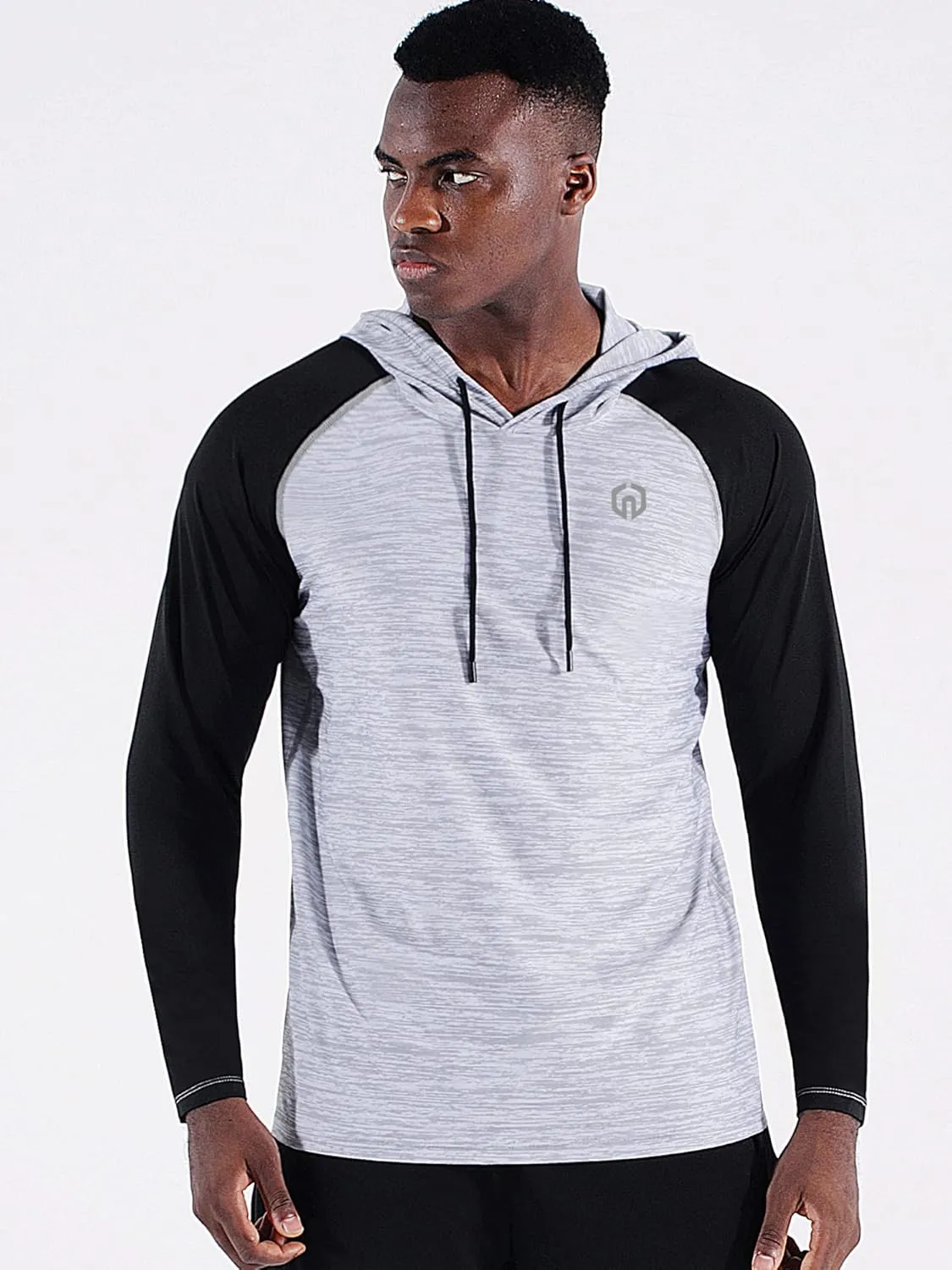 NELEUS Men's Running Shirt Long Sleeve Workout Shirts with Hoods