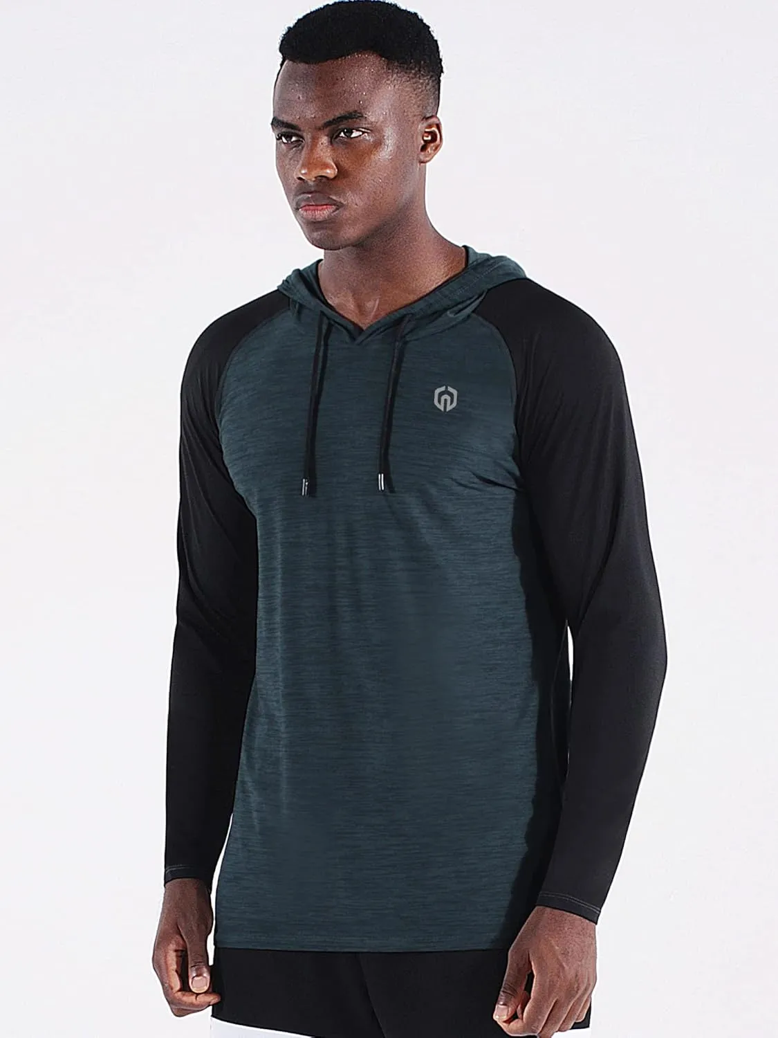 NELEUS Men's Running Shirt Long Sleeve Workout Shirts with Hoods