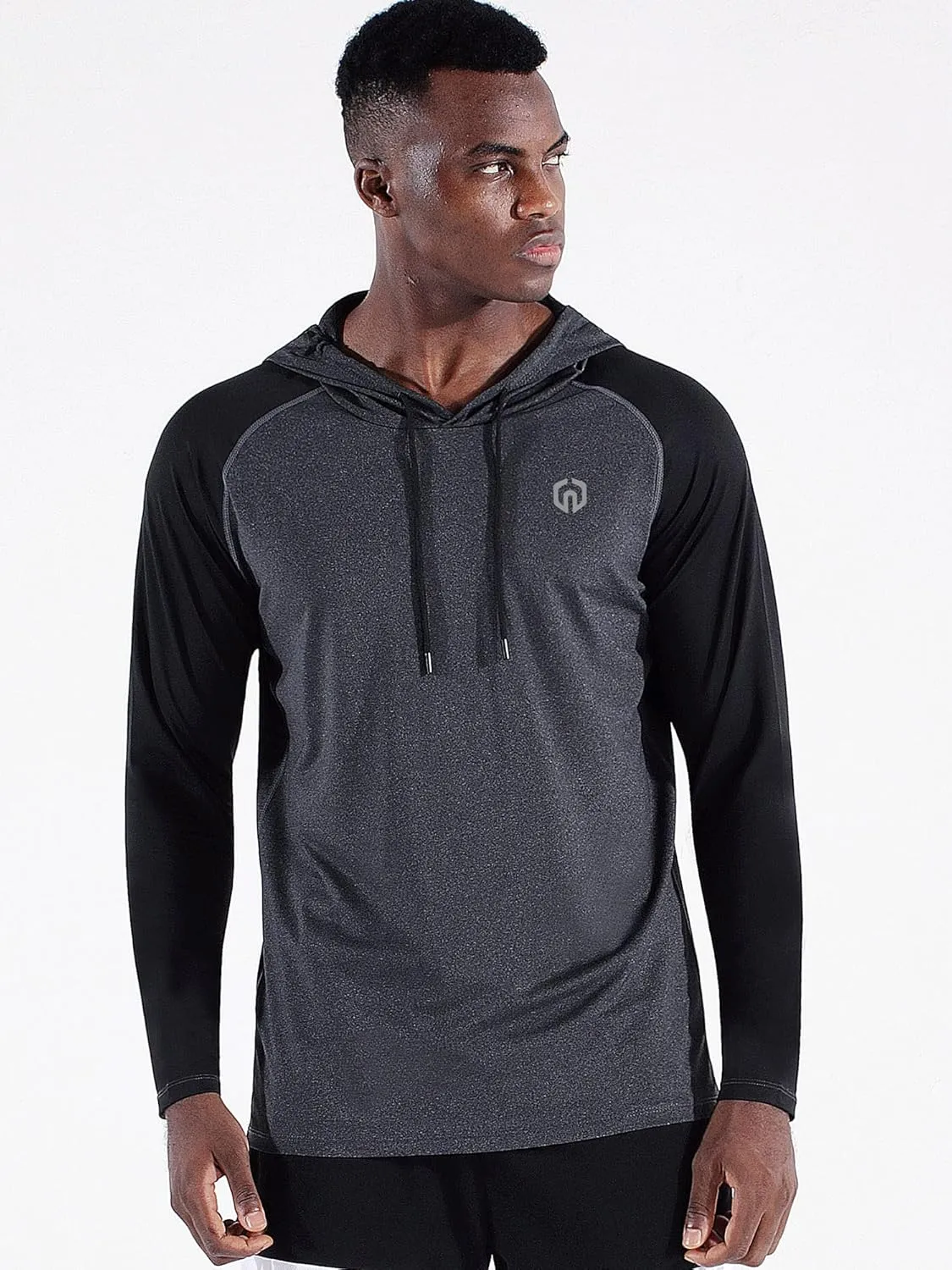 NELEUS Men's Running Shirt Long Sleeve Workout Shirts with Hoods
