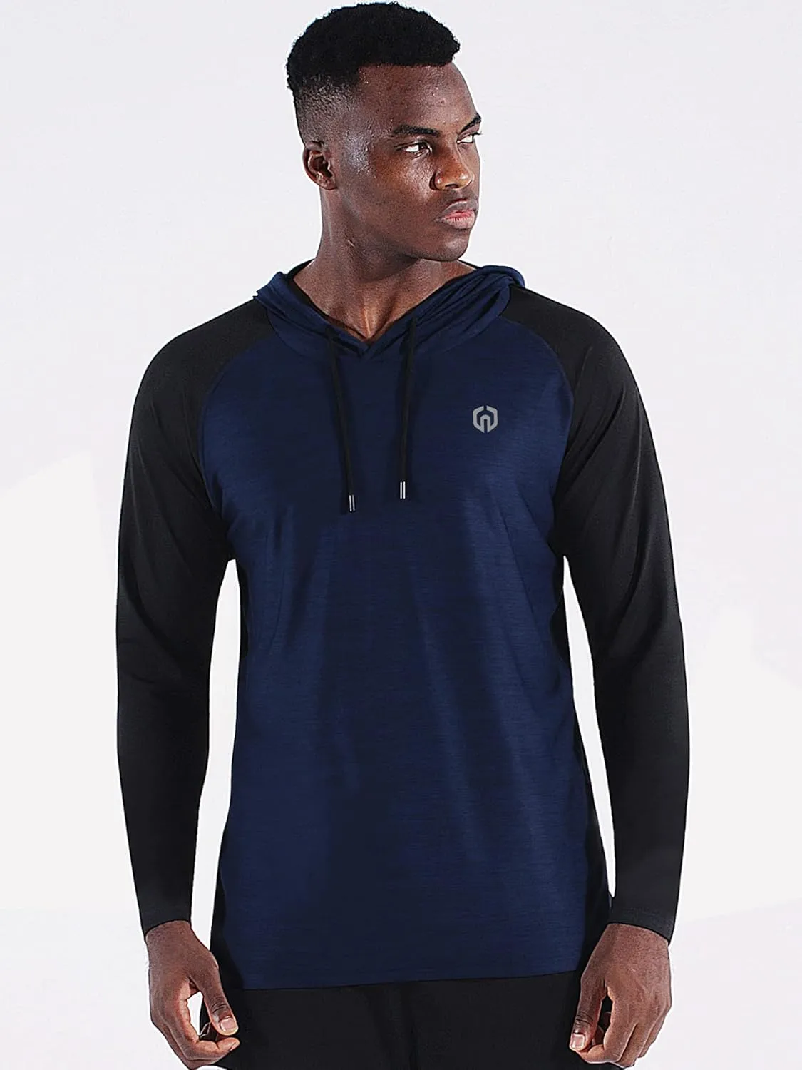 NELEUS Men's Running Shirt Long Sleeve Workout Shirts with Hoods