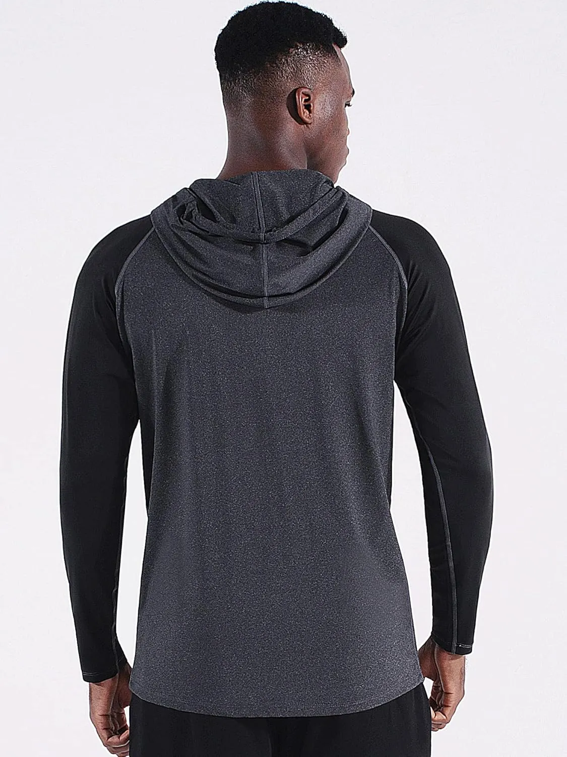 NELEUS Men's Running Shirt Long Sleeve Workout Shirts with Hoods