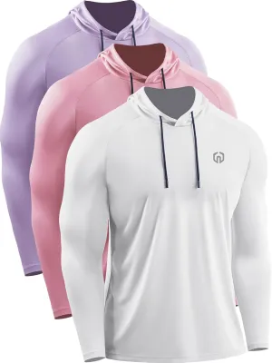 NELEUS Men's Running Shirt Long Sleeve Workout Shirts with Hoods