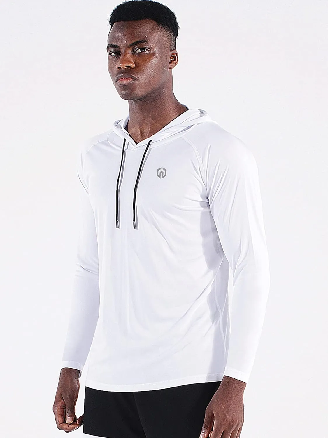 NELEUS Men's Running Shirt Long Sleeve Workout Shirts with Hoods