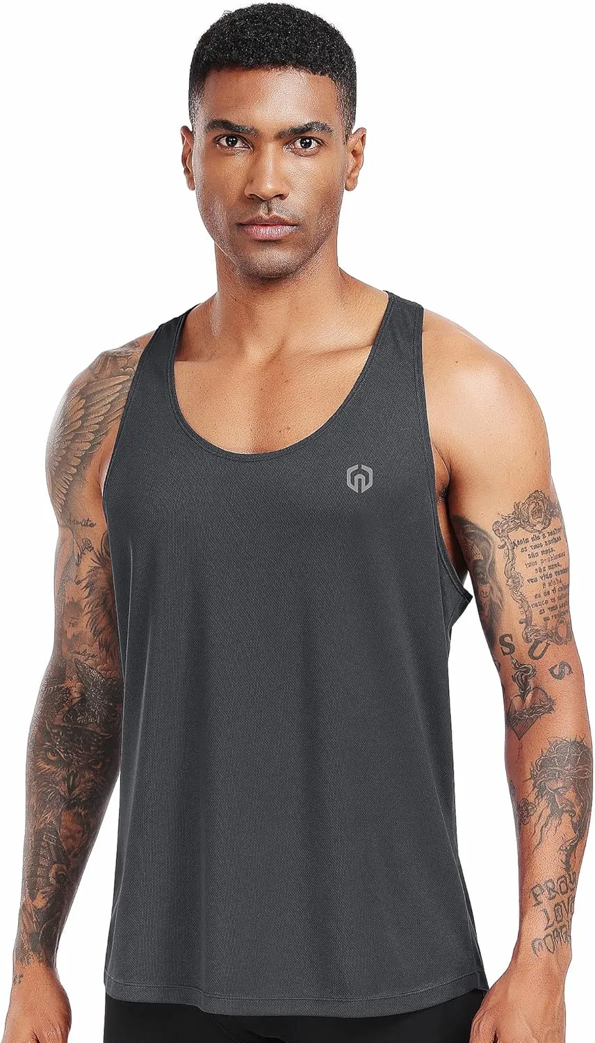 NELEUS Men's Workout Running Tank Top Sleeveless Gym Athletic Shirts