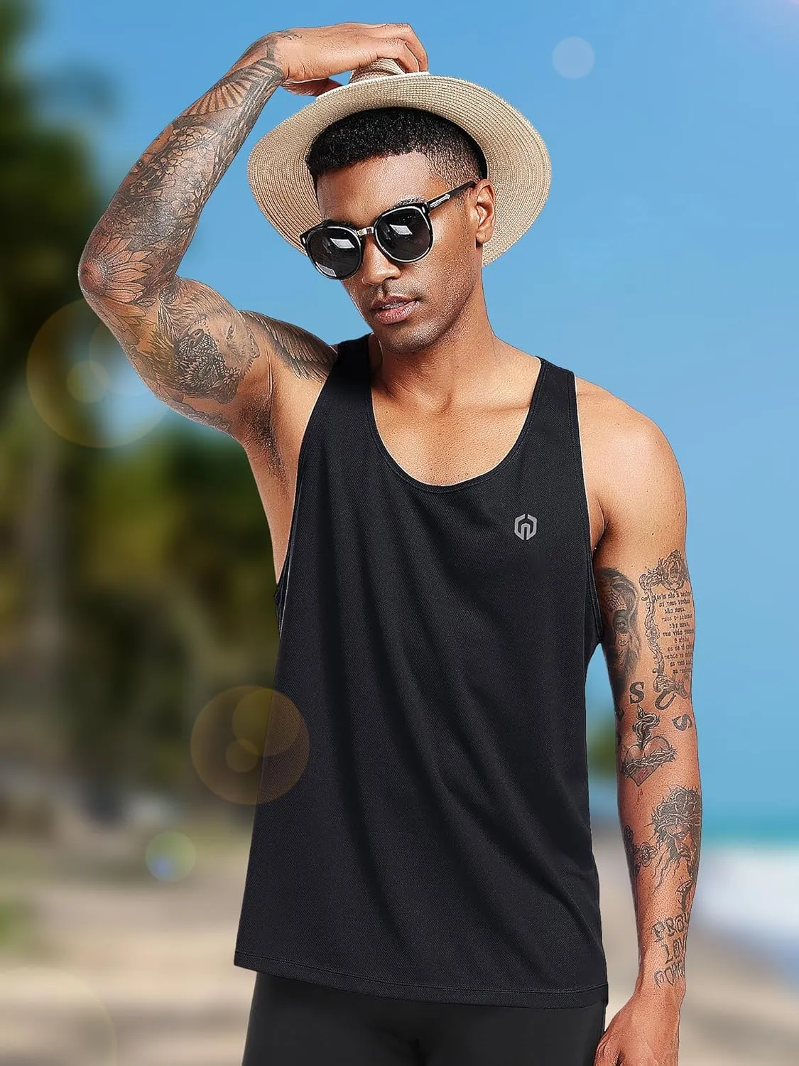 NELEUS Men's Workout Running Tank Top Sleeveless Gym Athletic Shirts
