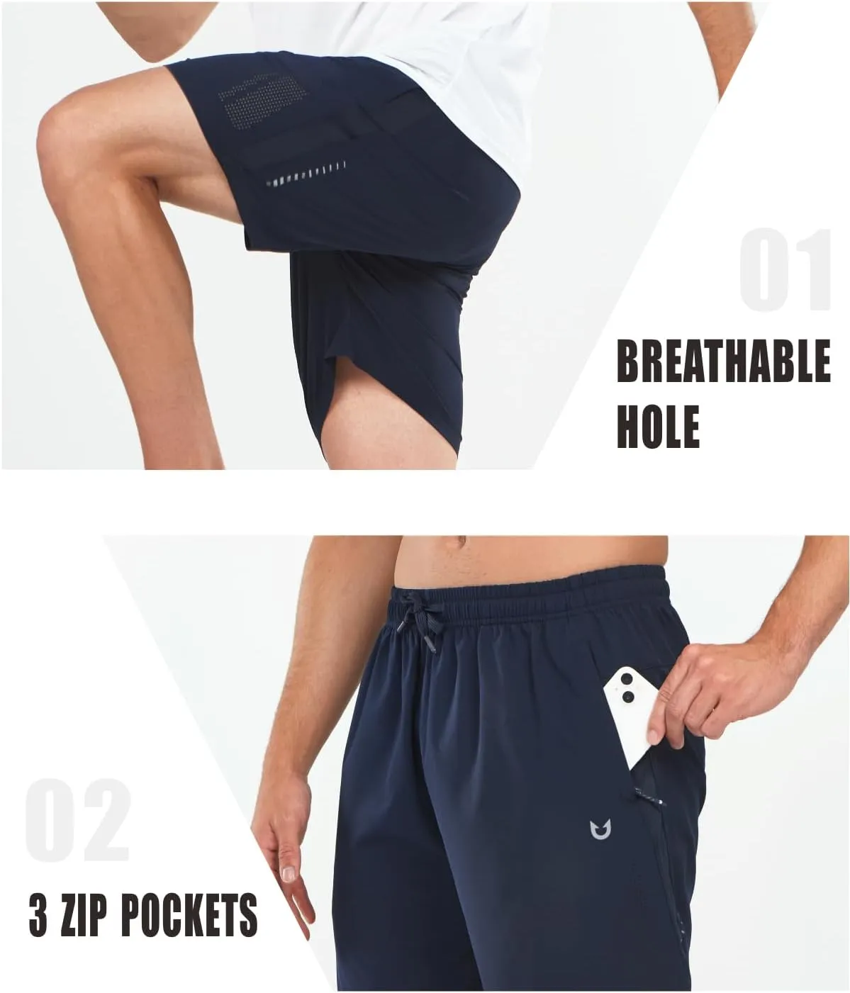 NORTHYARD Men's Gym Shorts 7 Inch Quick Dry Running Shorts Lightweight Athletic Workout Training Sports Shorts