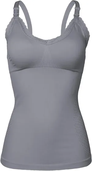 Nursing Cami Tank Tops for Breastfeeding, Women Lace Nursing Tops Maternity Shirts, Camisoles with Built in Bra