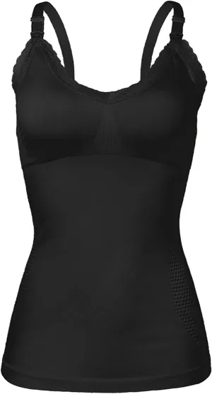 Nursing Cami Tank Tops for Breastfeeding, Women Lace Nursing Tops Maternity Shirts, Camisoles with Built in Bra