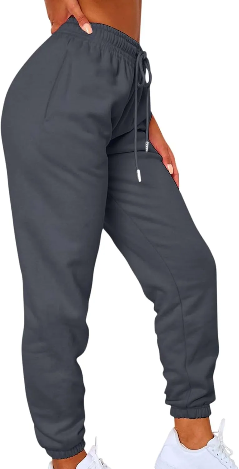Oversized Active Sweatpants for Women Loose fit Drawstring Joggers with Pockets Lounge Pants for Yoga Workout Running