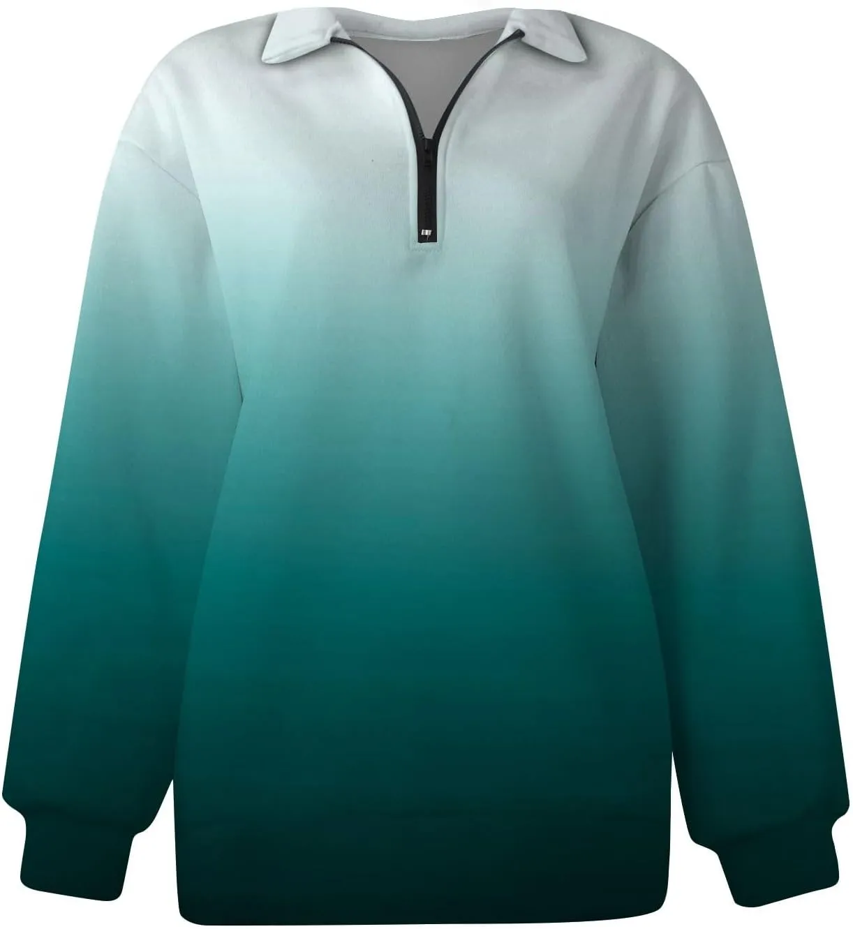 Oversized Sweatshirt For Wome 2023 Quarter Zip Pullover Long Sleeve Sweatshirt Hoodie Sweater Y2K Clothes