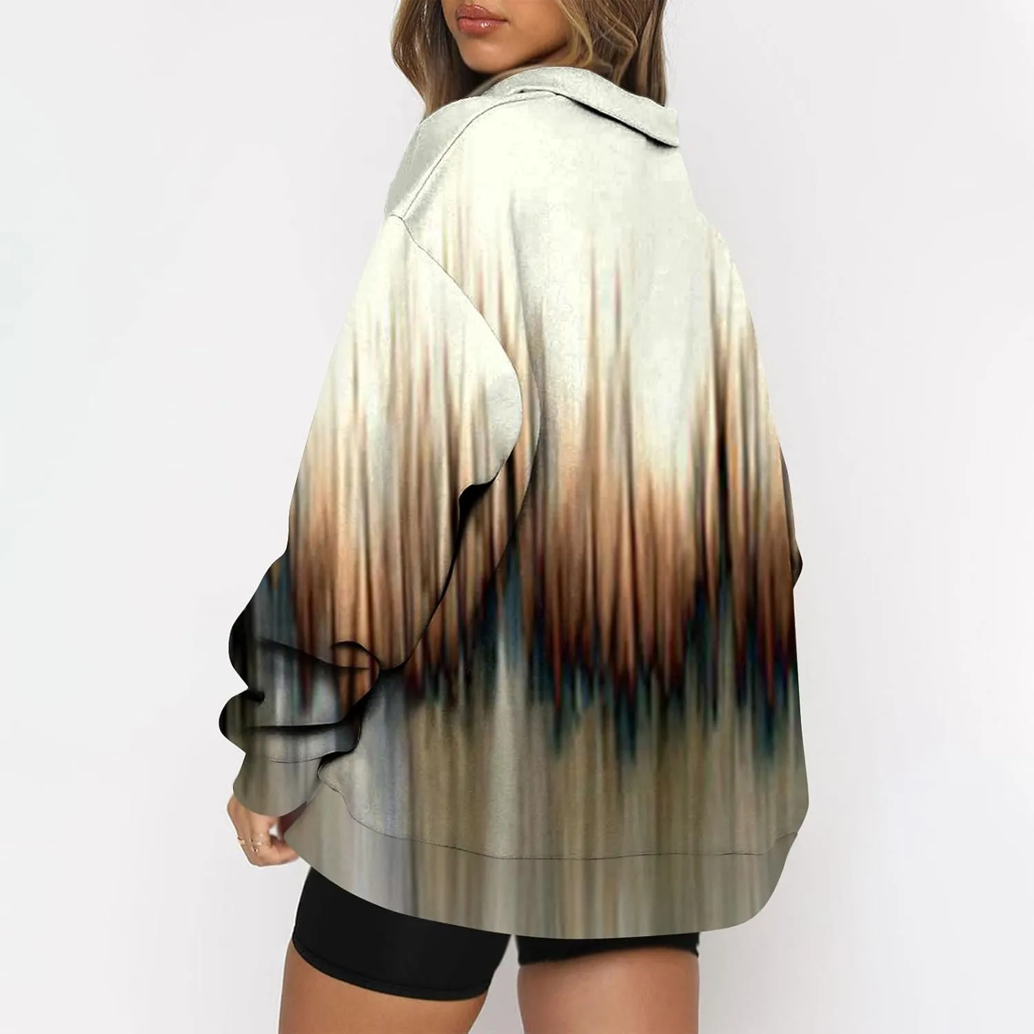 Oversized Sweatshirt For Wome 2023 Quarter Zip Pullover Long Sleeve Sweatshirt Hoodie Sweater Y2K Clothes