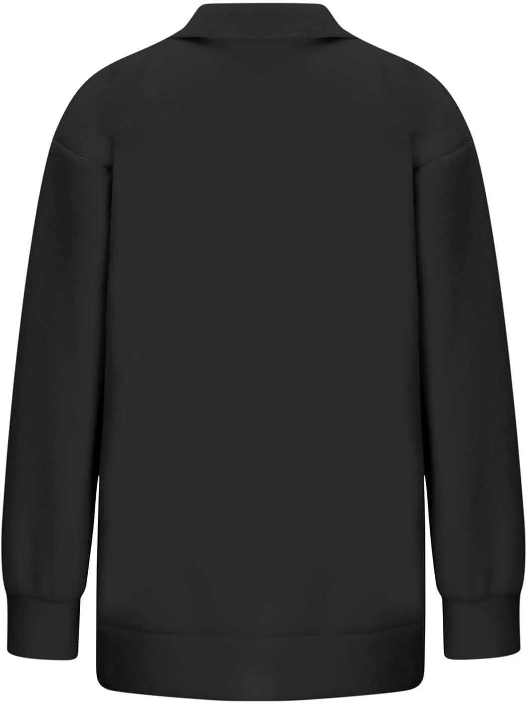 Oversized Sweatshirt For Women Trendy Half Zip Letter Pattern Pullover Long Sleeve Autumn Sweatshirt