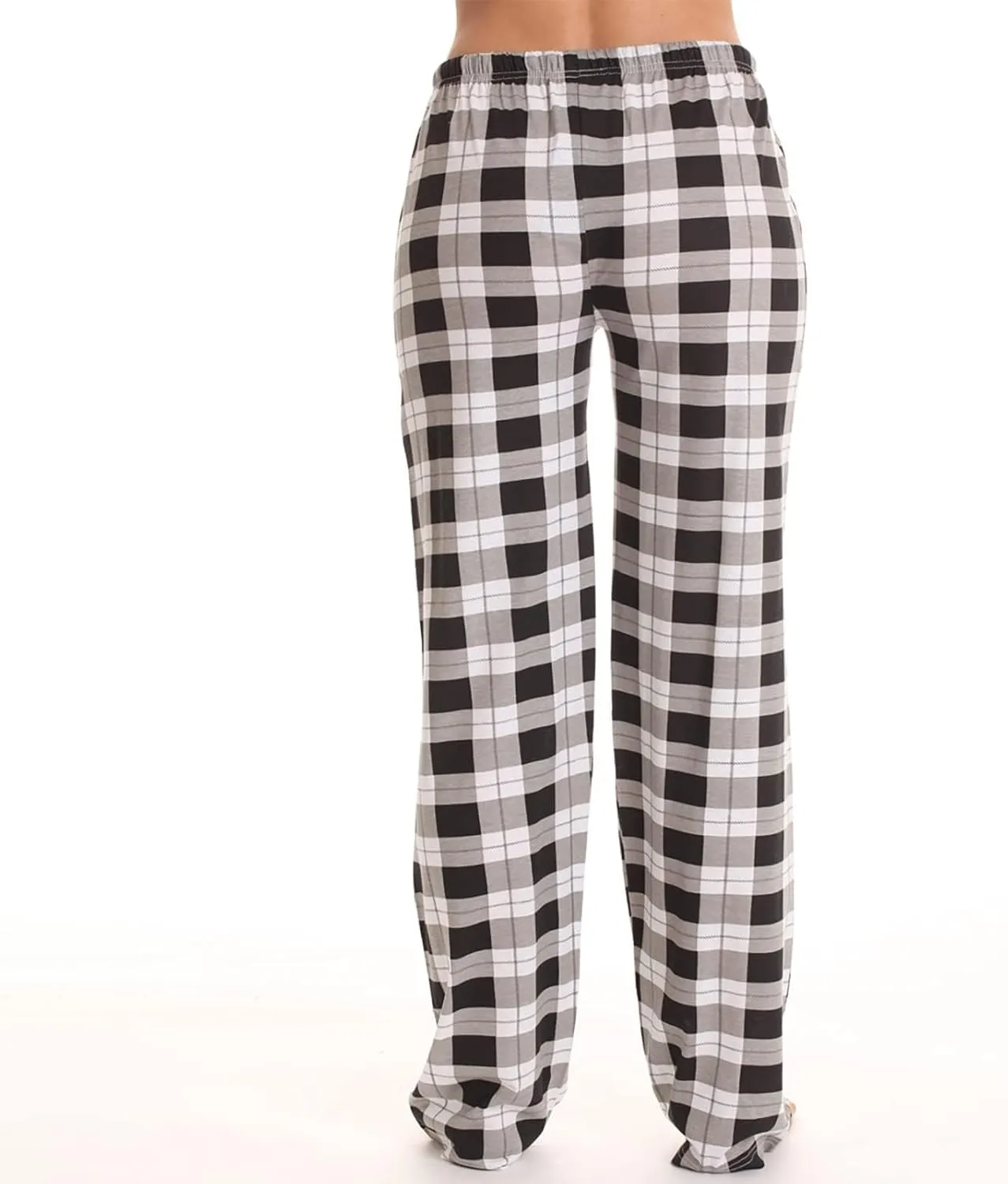 Pajamas Pants for Women Plaid Elastic Waist Sleepwear Pajama Bottom Pants Casual Sleep Lounge Pants