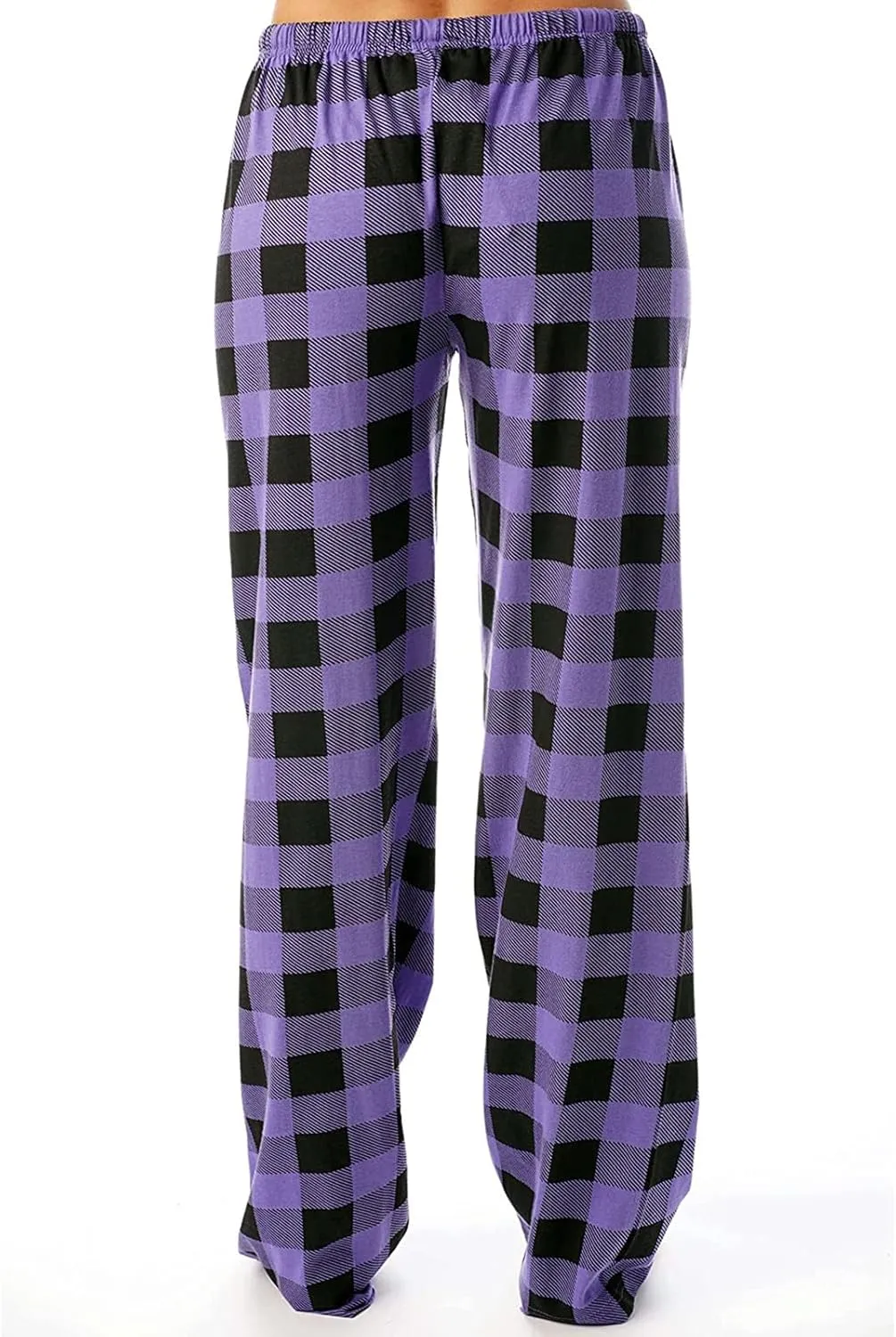 Plaid Pajama Pants Women Stretch Comfy Lounge Pj Pants Drawstring Lounge Striped Pajama Bottoms with Pockets