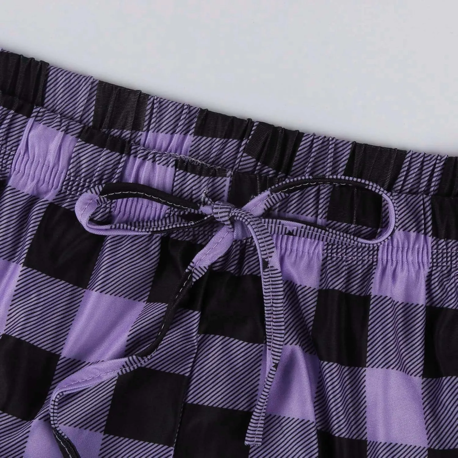 Plaid Pajama Pants Women Stretch Comfy Lounge Pj Pants Drawstring Lounge Striped Pajama Bottoms with Pockets