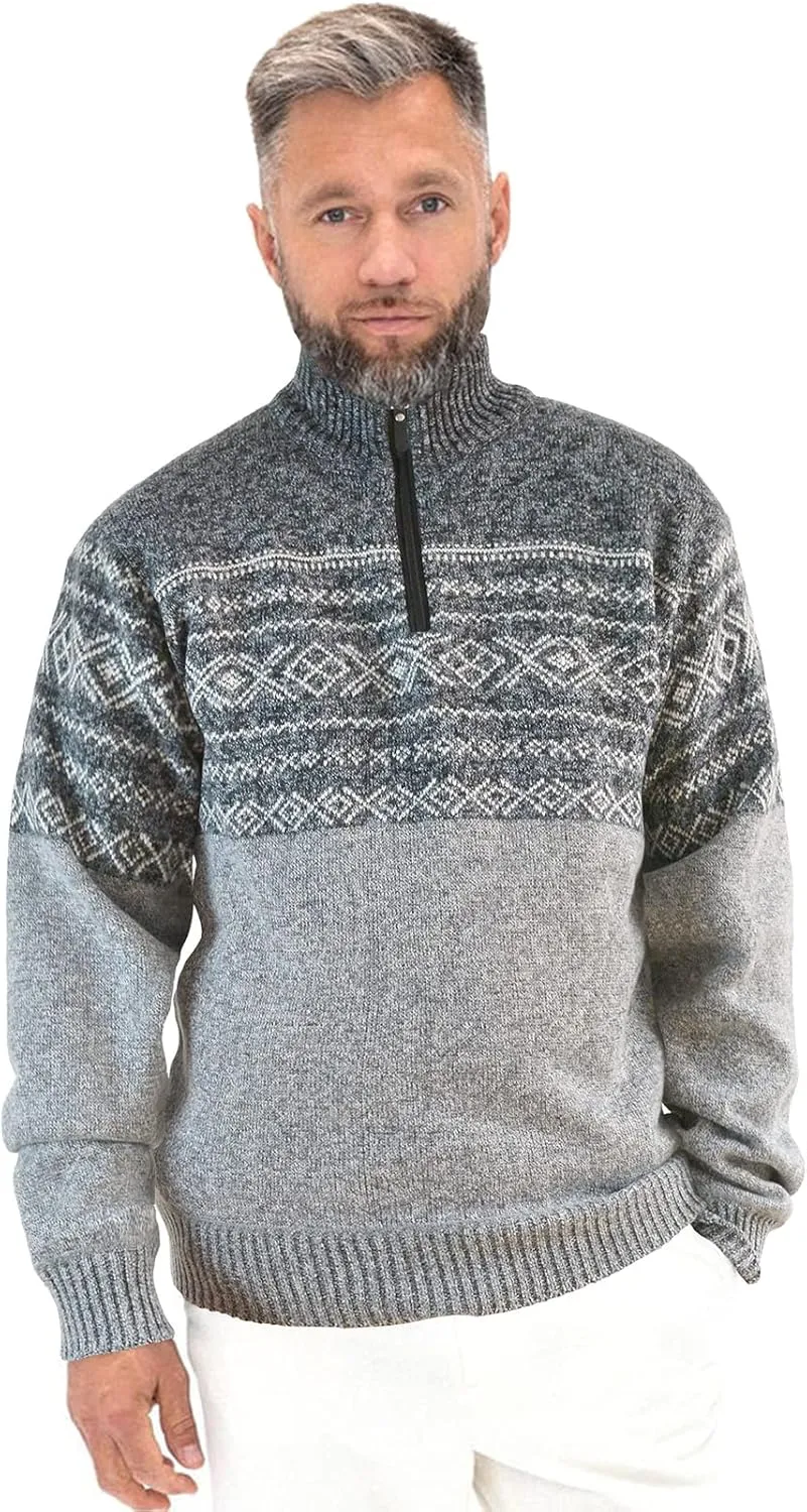 Quarter Zip Black Fleeces Soft Sweaters for Men 1/4 Zip Golf Cashmere Pullovers