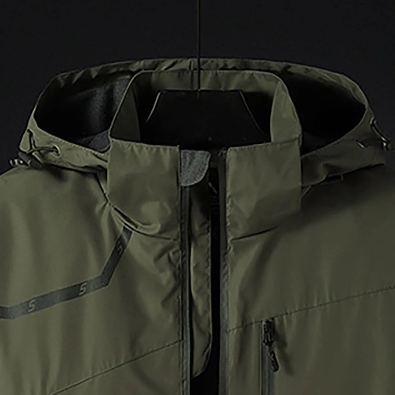 Raincoat for Mens Lightweight Waterproof Coated Hooded Rain Jackets Windbreaker Raincoats Hood Softshell Raincoats