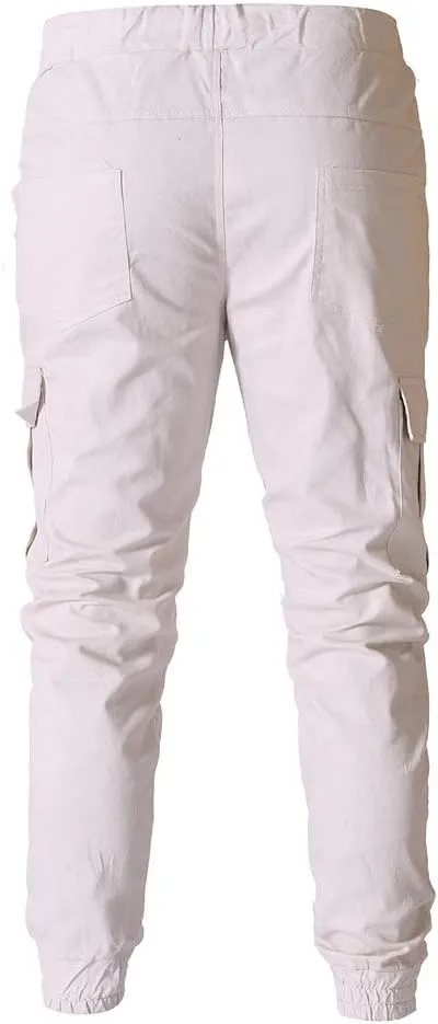 sdbrld Cargo Pants For Men Mens Casual Outdoor Hiking Joggers Solid Drawstring Recreation Fitness Cargo Pants with Pocket