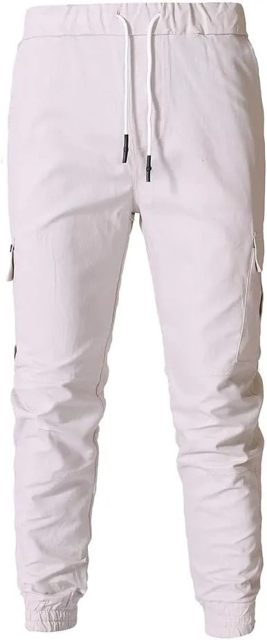 sdbrld Cargo Pants For Men Mens Casual Outdoor Hiking Joggers Solid Drawstring Recreation Fitness Cargo Pants with Pocket