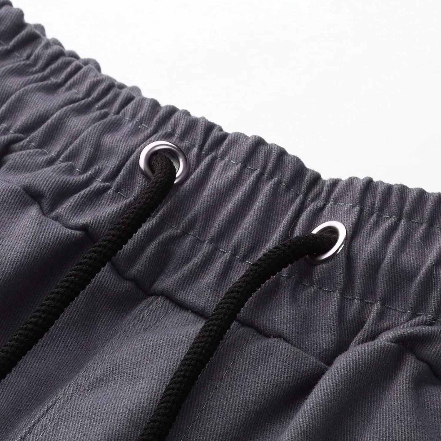sdbrld Cargo Pants For Men Men's Outdoor Hiking Joggers Pants Solid Fashion Mid Waist Drawstring Cargo Pants with Pockets