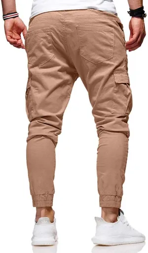 sdbrld Cargo Pants For Men Mens Outdoor Hiking Joggers Solid Casual Drawstring Recreation Fitness Cargo Pants with Pocket