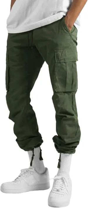sdbrld Cargo Pants For Men Men's Relaxed Fit Pants Beach Streetwear Baggy Trousers Fashion Cargo Pants with Zipper Pockets