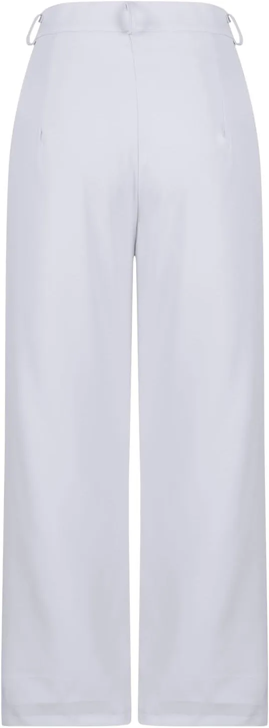 Suit Pants for Women High Waisted Business Casual Pants Work Pants Loose Elegant Formal Summer Pants with Pockets