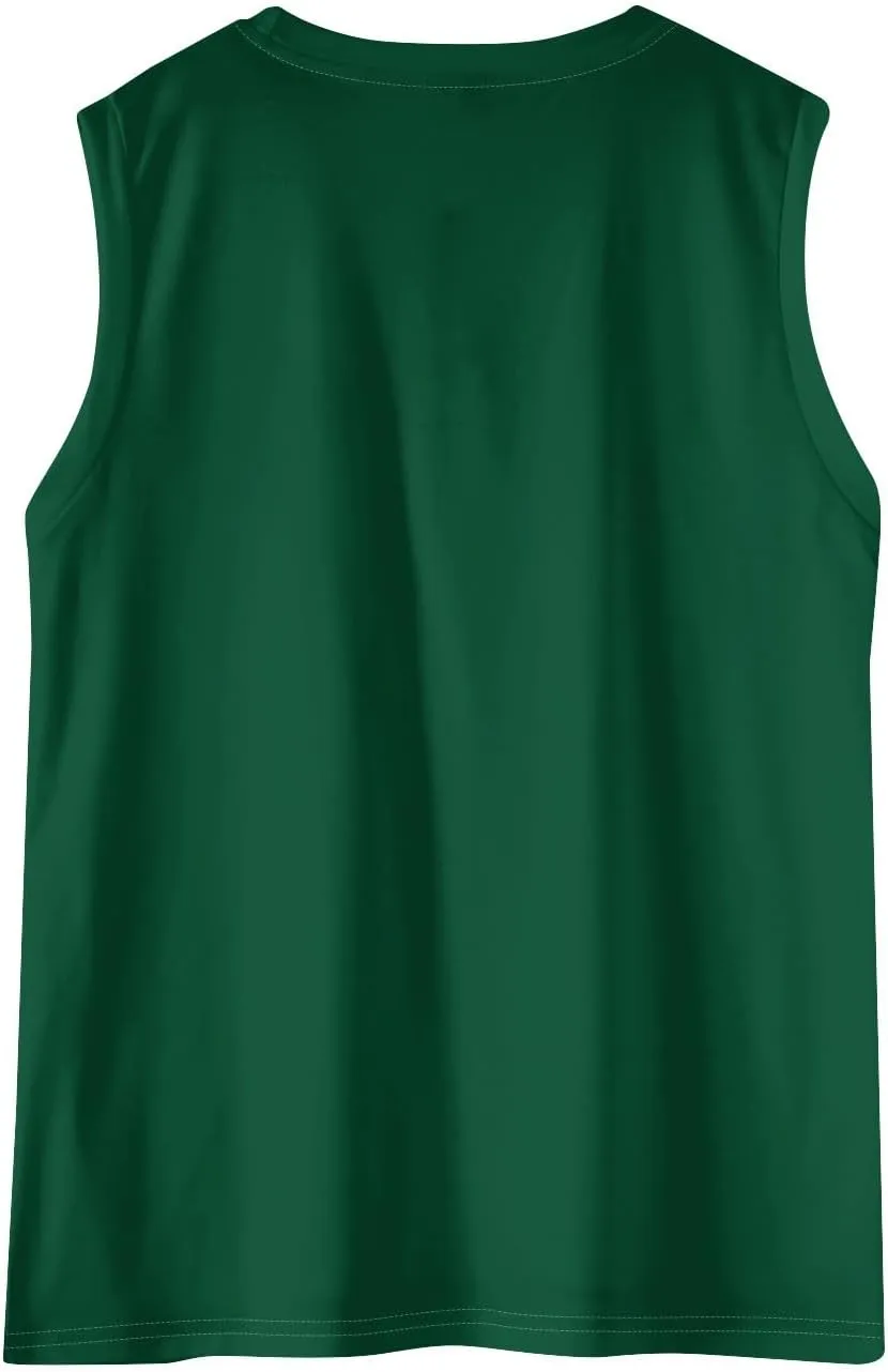 Summer Tank Tops for Women Sleeveless Loose Fit Scoop Neck Tops Comfy Basic Casual Tee Tanks