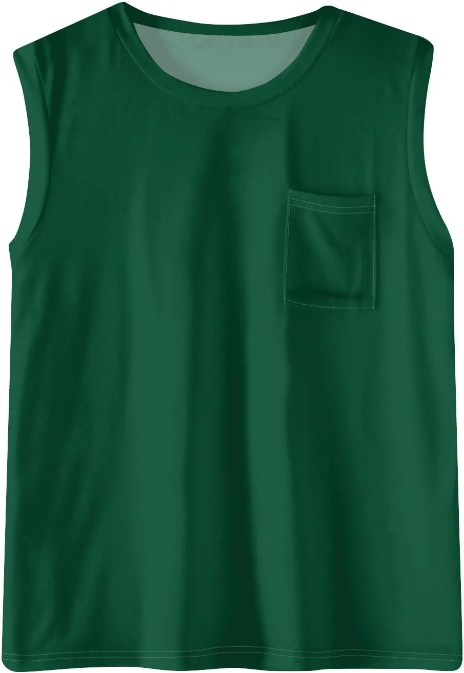 Summer Tank Tops for Women Sleeveless Loose Fit Scoop Neck Tops Comfy Basic Casual Tee Tanks