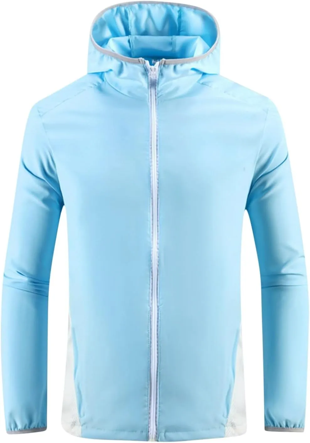 Sun Protection Jackets for Men Lightweight Breathable Waterproof Hooded Jackets Running Hiking Travel Hoodies