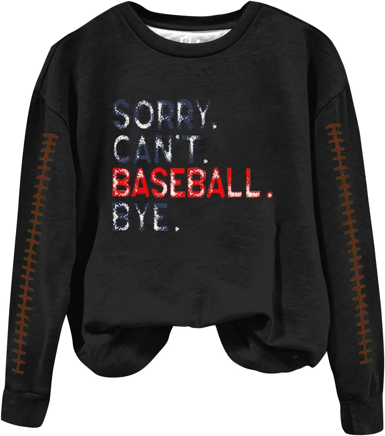 Sweatshirt For Women Fashion Basball Pullover Tops Crewneck Sweat Shirt Fall Winter Long Sleeve Casual Y2K Sweater Shirt