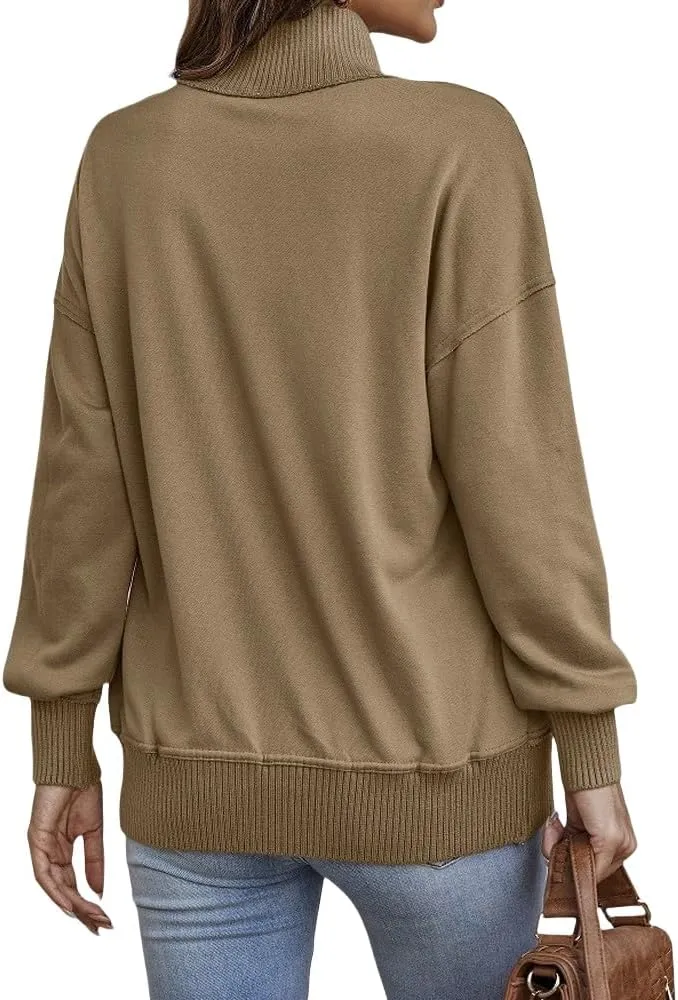 Sweatshirts for Women Button Down Henley V Neck Top Casual Long Sleeve Sweatshirt Lightweight Loose Pullover Tops