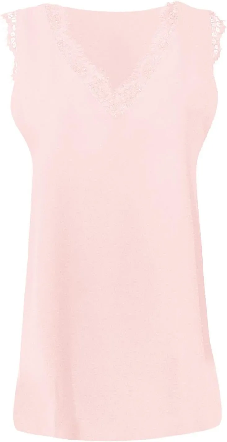 Tank Tops for Women Summer Tank Top V Neck Silk Satin Blouse Sleeveless Shirt Business Casual Dressy Clothes